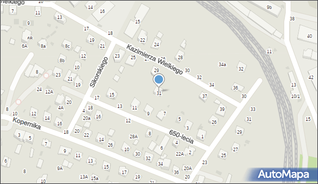 Tuchów, Konopnickiej Marii, 28b, mapa Tuchów