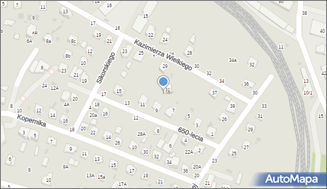 Tuchów, Kopernika Mikołaja, 28B, mapa Tuchów