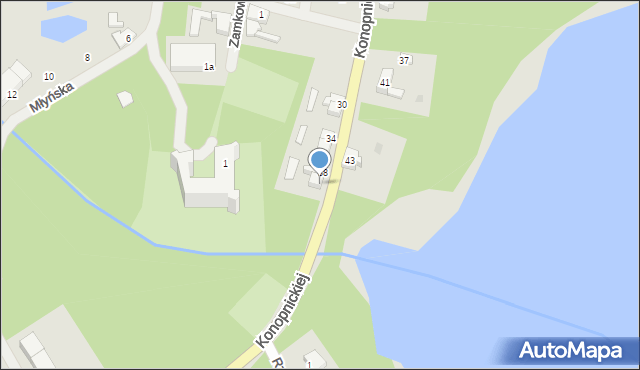 Tuczno, Konopnickiej Marii, 40, mapa Tuczno