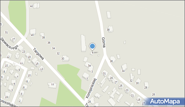 Tuliszków, Konopnickiej Marii, 7, mapa Tuliszków