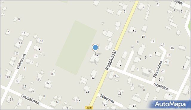 Tułowice, Kościuszki Tadeusza, gen., 10a, mapa Tułowice