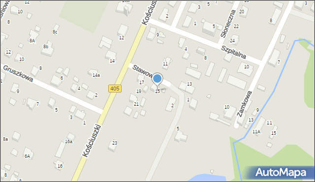 Tułowice, Kościuszki Tadeusza, gen., 15, mapa Tułowice