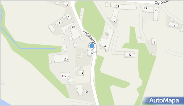 Turawa, Kościuszki Tadeusza, gen., 12, mapa Turawa