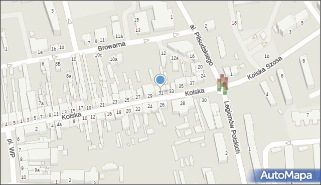 Turek, Kolska, 31, mapa Turka