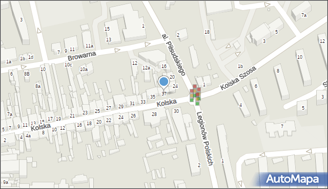 Turek, Kolska, 37, mapa Turka