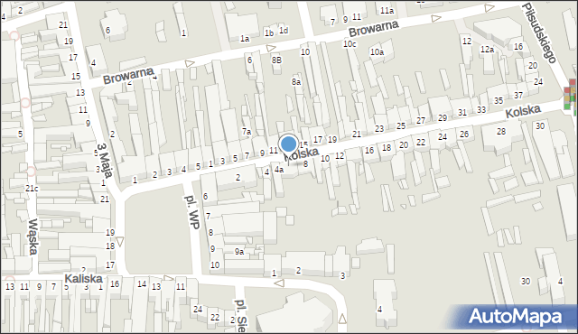 Turek, Kolska, 6, mapa Turka