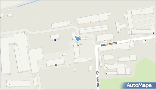 Turek, Komunalna, 6B, mapa Turka