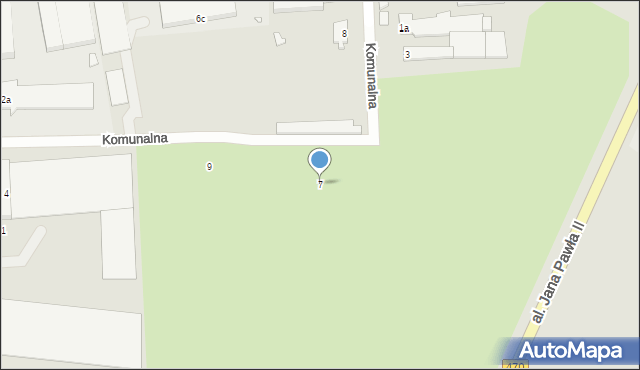 Turek, Komunalna, 7, mapa Turka