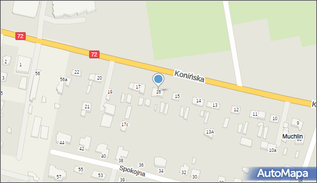 Turek, Konińska, 16, mapa Turka