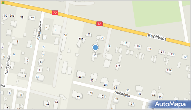 Turek, Konińska, 21, mapa Turka