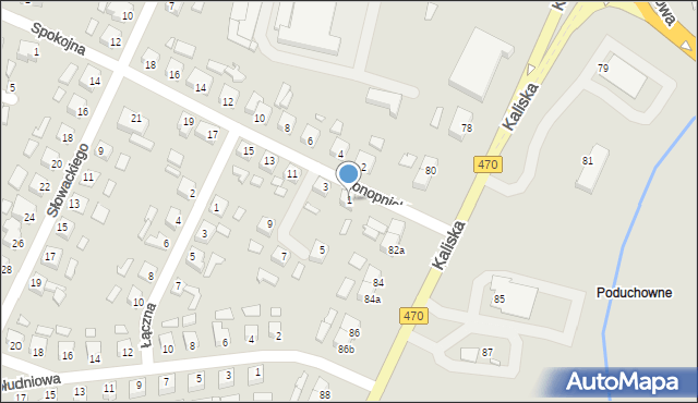 Turek, Konopnickiej Marii, 1, mapa Turka