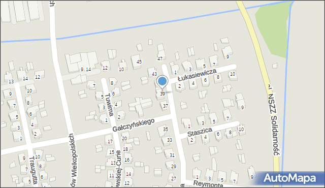 Turek, Kopernika Mikołaja, 39, mapa Turka