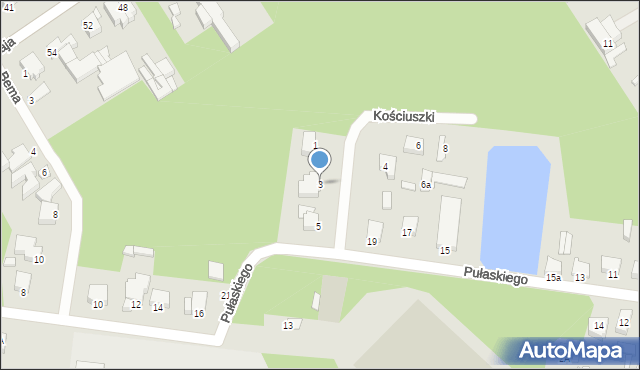 Tuszyn, Kościuszki Tadeusza, gen., 3, mapa Tuszyn