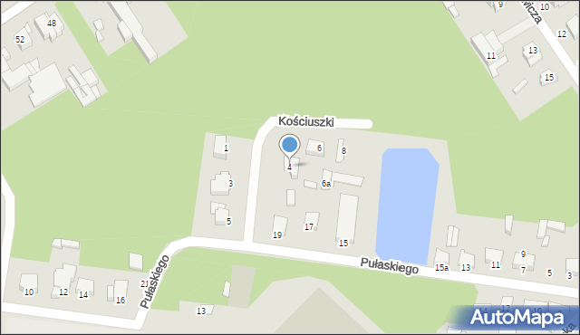 Tuszyn, Kościuszki Tadeusza, gen., 4, mapa Tuszyn