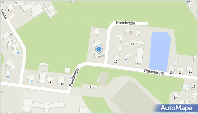 Tuszyn, Kościuszki Tadeusza, gen., 5, mapa Tuszyn