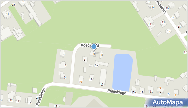 Tuszyn, Kościuszki Tadeusza, gen., 6, mapa Tuszyn