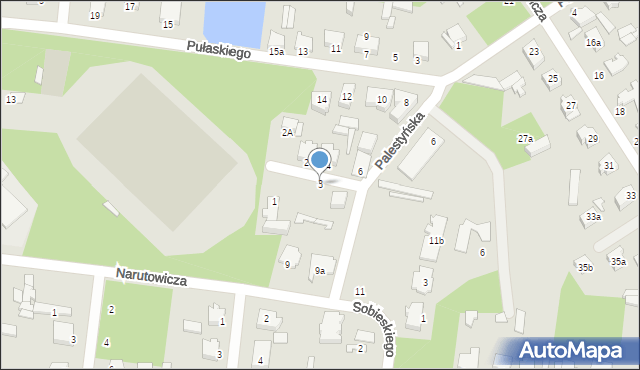 Tuszyn, Kozietulskiego Jana Leona, płk., 3, mapa Tuszyn