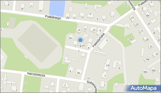 Tuszyn, Kozietulskiego Jana Leona, płk., 4, mapa Tuszyn