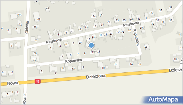 Tworków, Kopernika Mikołaja, 11, mapa Tworków