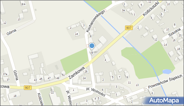 Tworóg, Kochanowskiego Jana, 6, mapa Tworóg