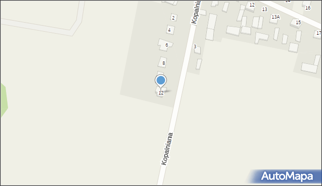 Tychów Nowy, Kopalniana, 12, mapa Tychów Nowy