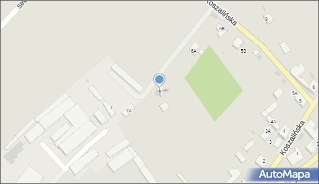 Tychowo, Koszalińska, 6, mapa Tychowo