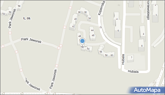 Tychy, Kopernika Mikołaja, 52, mapa Tychów