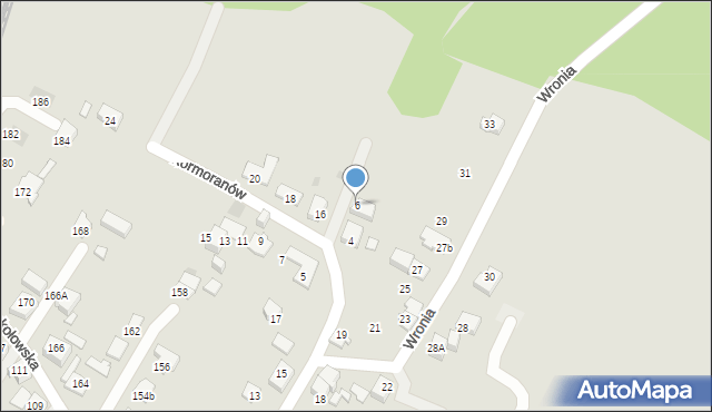 Tychy, Kormoranów, 6, mapa Tychów