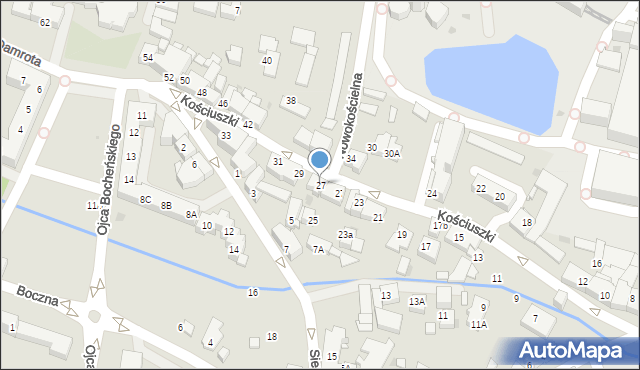 Tychy, Kościuszki Tadeusza, gen., 27, mapa Tychów