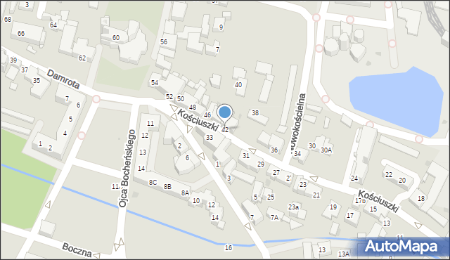 Tychy, Kościuszki Tadeusza, gen., 42, mapa Tychów