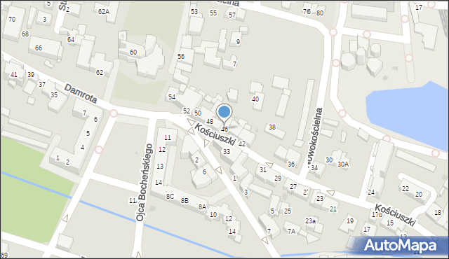 Tychy, Kościuszki Tadeusza, gen., 46, mapa Tychów