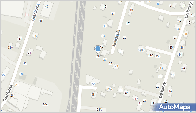 Tychy, Kosów, 29, mapa Tych&oacute;w