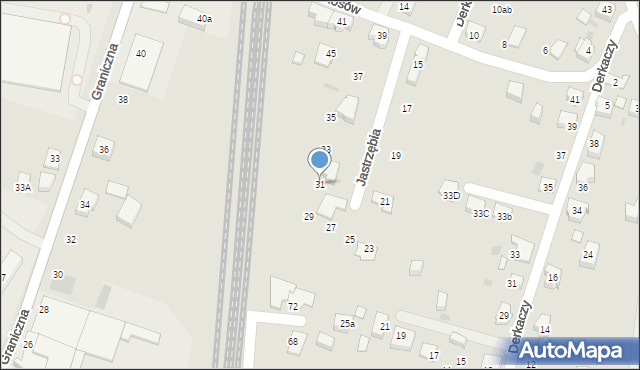 Tychy, Kosów, 31, mapa Tychów