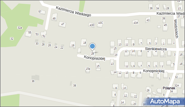 Tyczyn, Konopnickiej Marii, 16, mapa Tyczyn