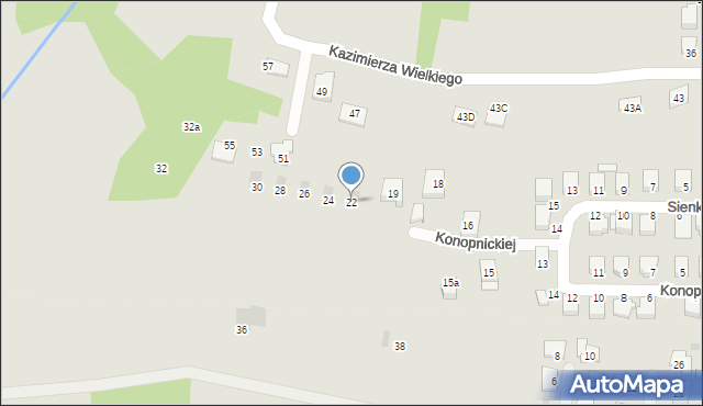 Tyczyn, Konopnickiej Marii, 22, mapa Tyczyn