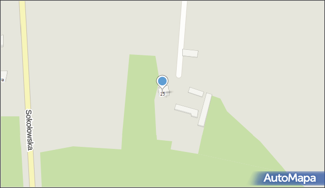 Tykocin, Kol. Nowe Miasto, 15, mapa Tykocin