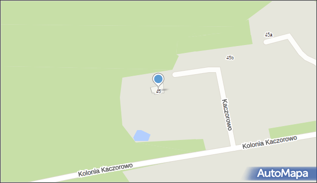 Tykocin, Kolonia Kaczorowo, 45, mapa Tykocin