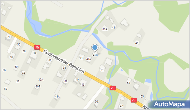 Tylicz, Konfederatów Barskich, 41B, mapa Tylicz
