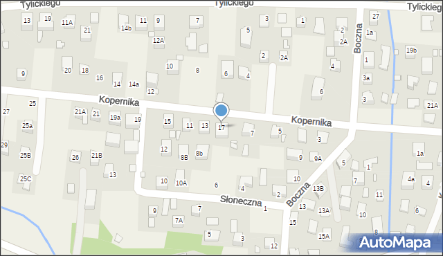 Tylicz, Kopernika Mikołaja, 17, mapa Tylicz