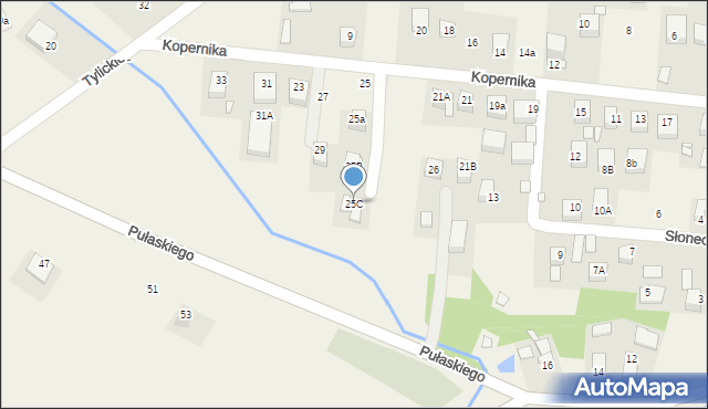 Tylicz, Kopernika Mikołaja, 25C, mapa Tylicz