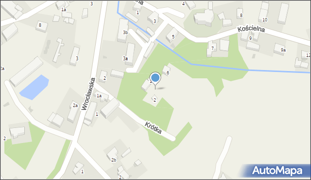 Uciechów, Kościelna, 6a, mapa Uciechów
