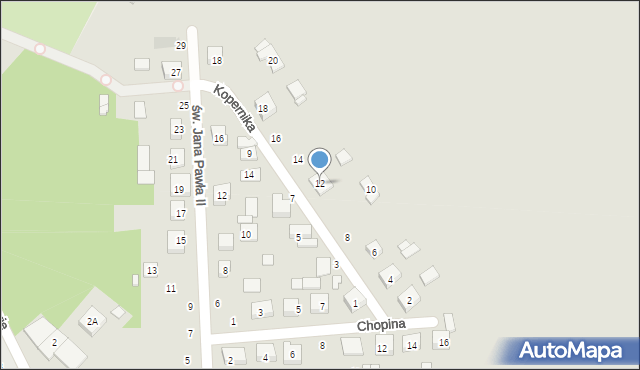 Ujazd, Kopernika Mikołaja, 12, mapa Ujazd