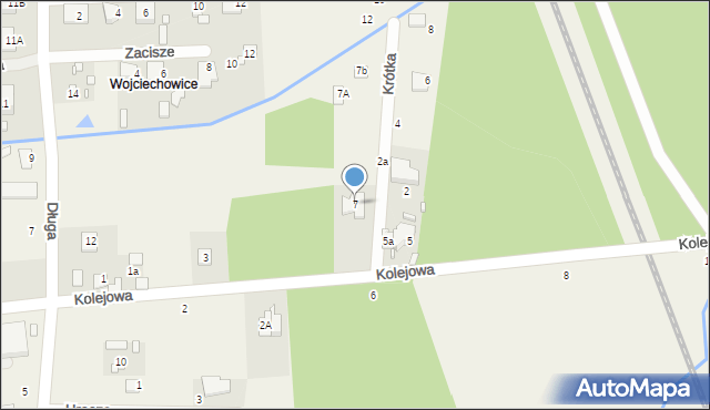 Ustanów, Kolejowa, 7, mapa Ustanów