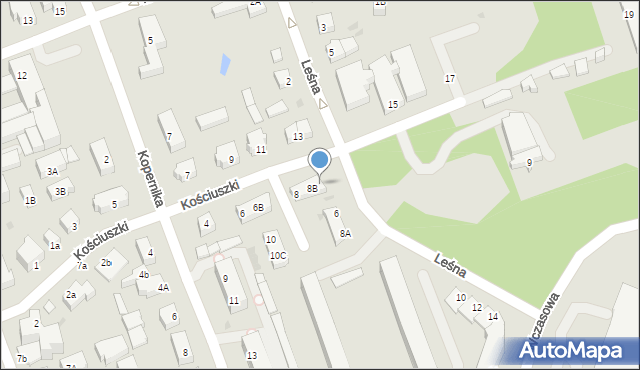 Ustka, Kościuszki Tadeusza, gen., 8C, mapa Ustka