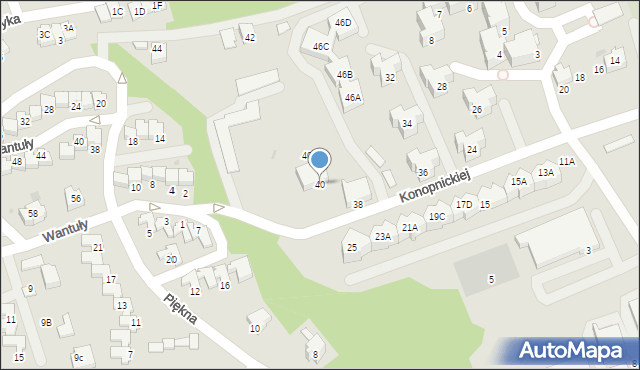Ustroń, Konopnickiej Marii, 40, mapa Ustroń