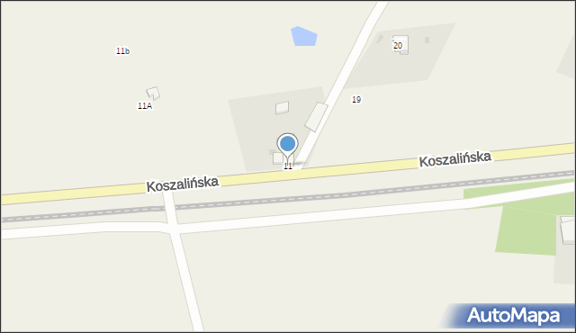 Ustronie Morskie, Koszalińska, 11, mapa Ustronie Morskie