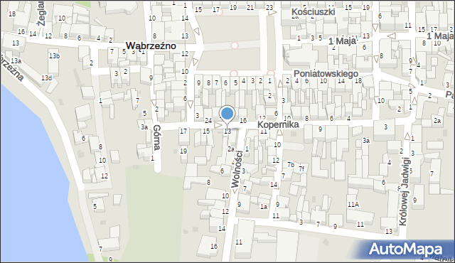 Wąbrzeźno, Kopernika Mikołaja, 13, mapa Wąbrzeźno