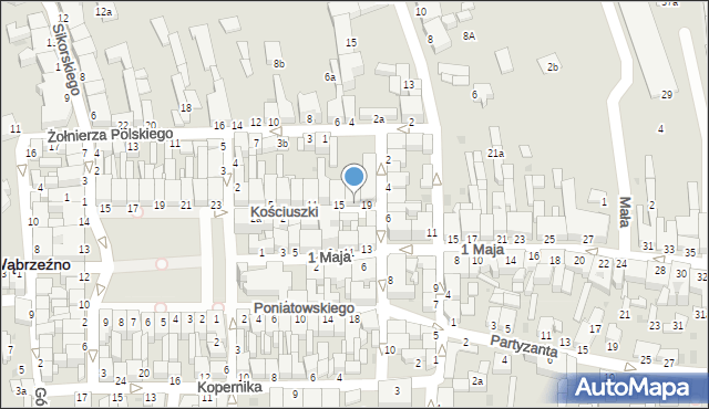 Wąbrzeźno, Kościuszki Tadeusza, gen., 17, mapa Wąbrzeźno