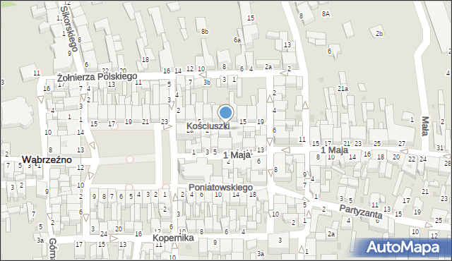 Wąbrzeźno, Kościuszki Tadeusza, gen., 4, mapa Wąbrzeźno