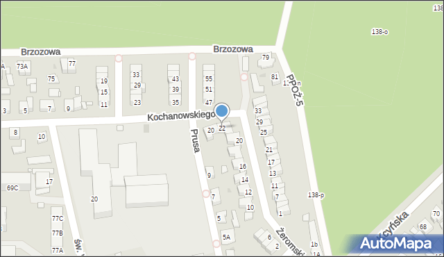 Wągrowiec, Kochanowskiego Jana, 22, mapa Wągrowiec